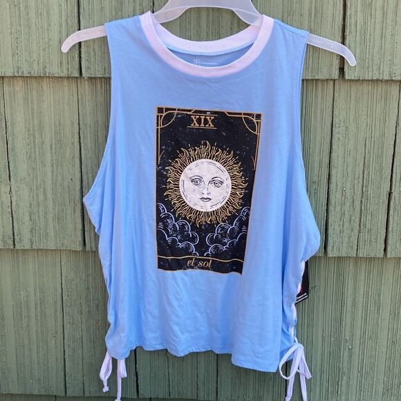 Women's Juniors Graphic Tank Comfy Soft Tops 2-Pack Size XXXL - Picture 2 of 8